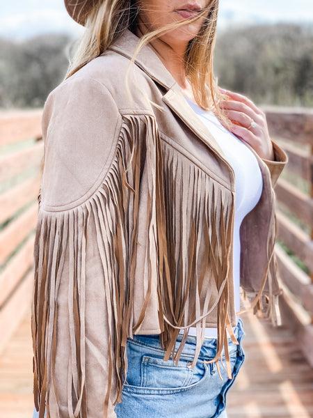 Fringe hotsell moto jacket